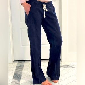 Adorable linen ROXY drawstring pants